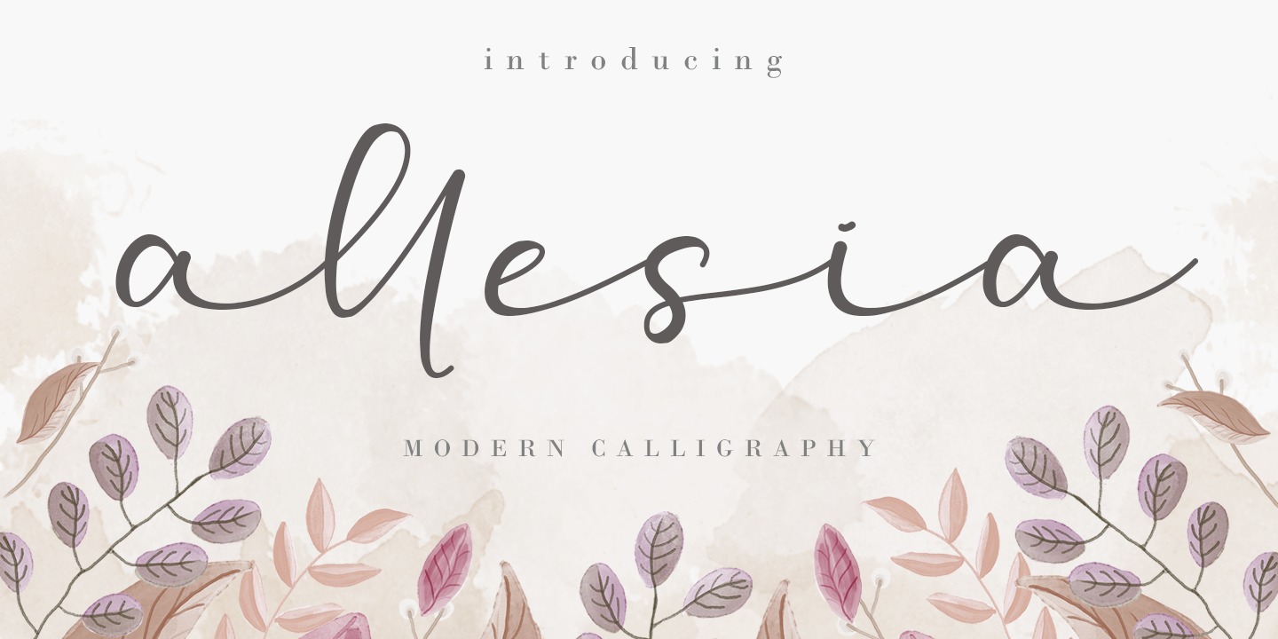 Allesia Font preview